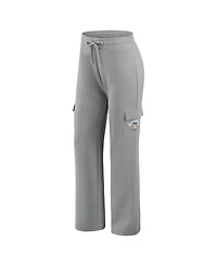 Wear by Erin Andrews Women's 2-Piece Gray Houston Astros Waffle-Knit Long-Sleeve Hoodie & Lounge Pant Set