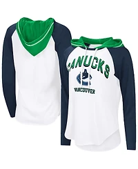 G-iii 4Her by Carl Banks Women's G-iii 4Her by Carl Banks White Vancouver Canucks Vip Raglan Long Sleeve Hoodie