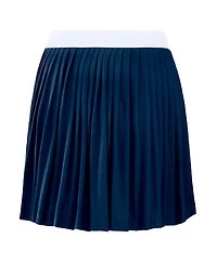 Wear by Erin Andrews Women's Navy Atlanta Braves Pleated Skort