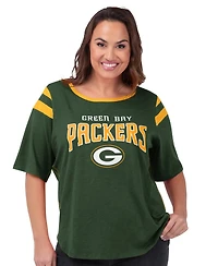 G-iii 4Her by Carl Banks Women's Green Bay Packers Plus Linebacker T-Shirt