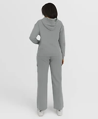 Wear by Erin Andrews Women's Gray New York Yankees Waffle-Knit Long-Sleeve Hoodie Lounge Pant Set