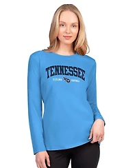 G-iii 4Her by Carl Banks Women's Light Blue Tennessee Titans Best Play Long Sleeve T-Shirt