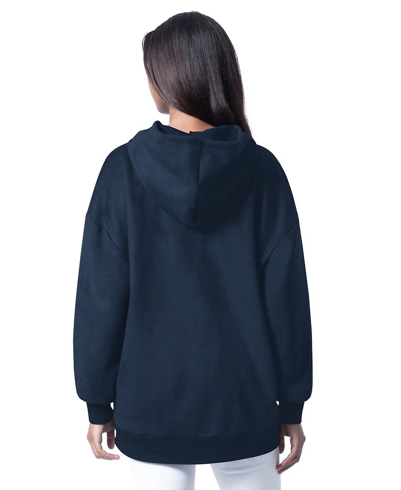 G-iii 4Her by Carl Banks Women's Navy Dallas Cowboys Best Hitter Oversized Tunic Pullover Hoodie