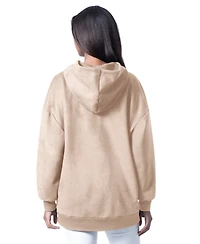 G-iii 4Her by Carl Banks Women's Cream Buffalo Bills Best Hitter Oversized Tunic Pullover Hoodie