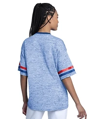 G-iii 4Her by Carl Banks Women's Royal Texas Rangers Off-Season Oversized Top