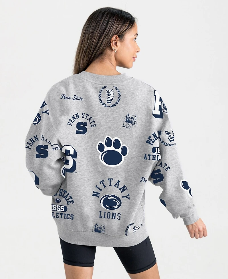 Gameday Couture Women's Gray Penn State Nittany Lions Always on Repeat Fleece Sweatshirt