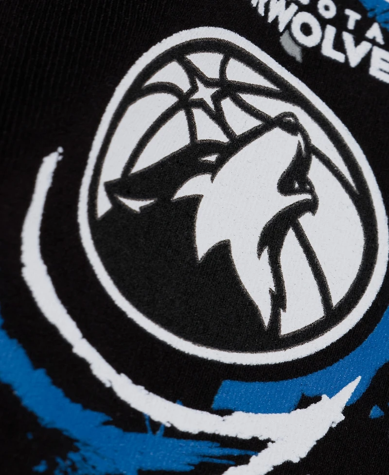 Mitchell & Ness Men's Anthony Edwards Black Minnesota Timberwolves Chalked Up T-Shirt
