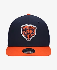 New Era Big Boys and Girls Navy/Orange Chicago Bears 2026 Nfl Draft Pre-Curved 9FIFTY Snapback Hat
