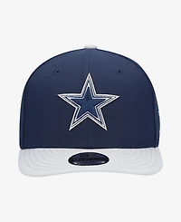 New Era Big Boys and Girls Navy/Silver Dallas Cowboys 2026 Nfl Draft Pre-Curved 9FIFTY Snapback Hat
