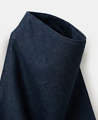 Mango Women's Open-Back Denim Top