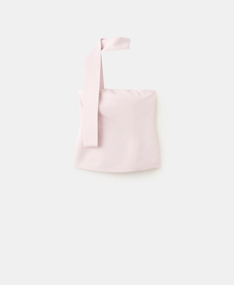 Mango Women's Scarf Neck Top