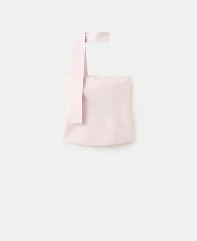 Mango Women's Scarf Neck Top