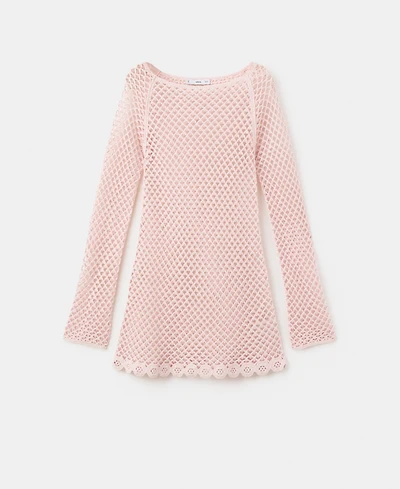 Mango Women's Crochet Short Dress