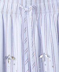 Mango Women's Gemstone Detail Striped Pants