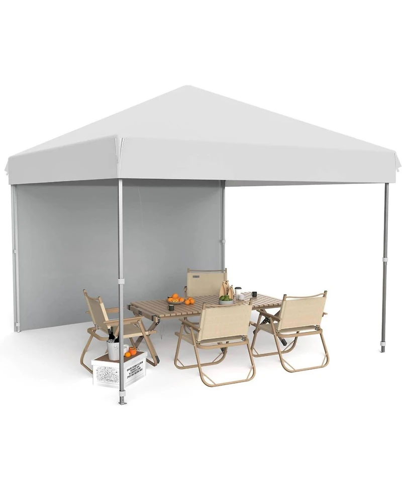 gaomon Outdoor Pop Up Canopy Tent with 1 Removable Sidewall,
