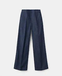 Mango Women's High-Waisted Denim Pants