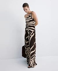 Mango Women's Flowy Printed Pants