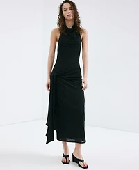 Mango Women's Bow Halter Dress
