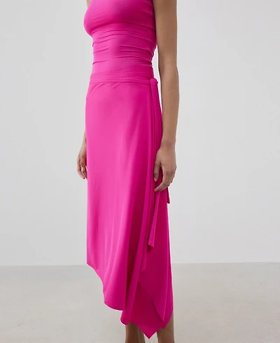 Mango Women's Asymmetric Midi Skirt