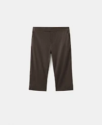 Mango Women's Linen Capri Pants