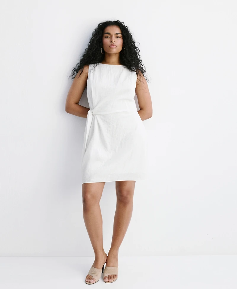 Mango Women's Bow Short Dress
