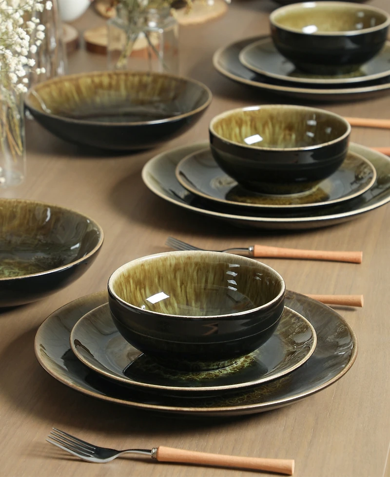 Stone Lain Riley 32-Piece Dinnerware Set, Service For 8
