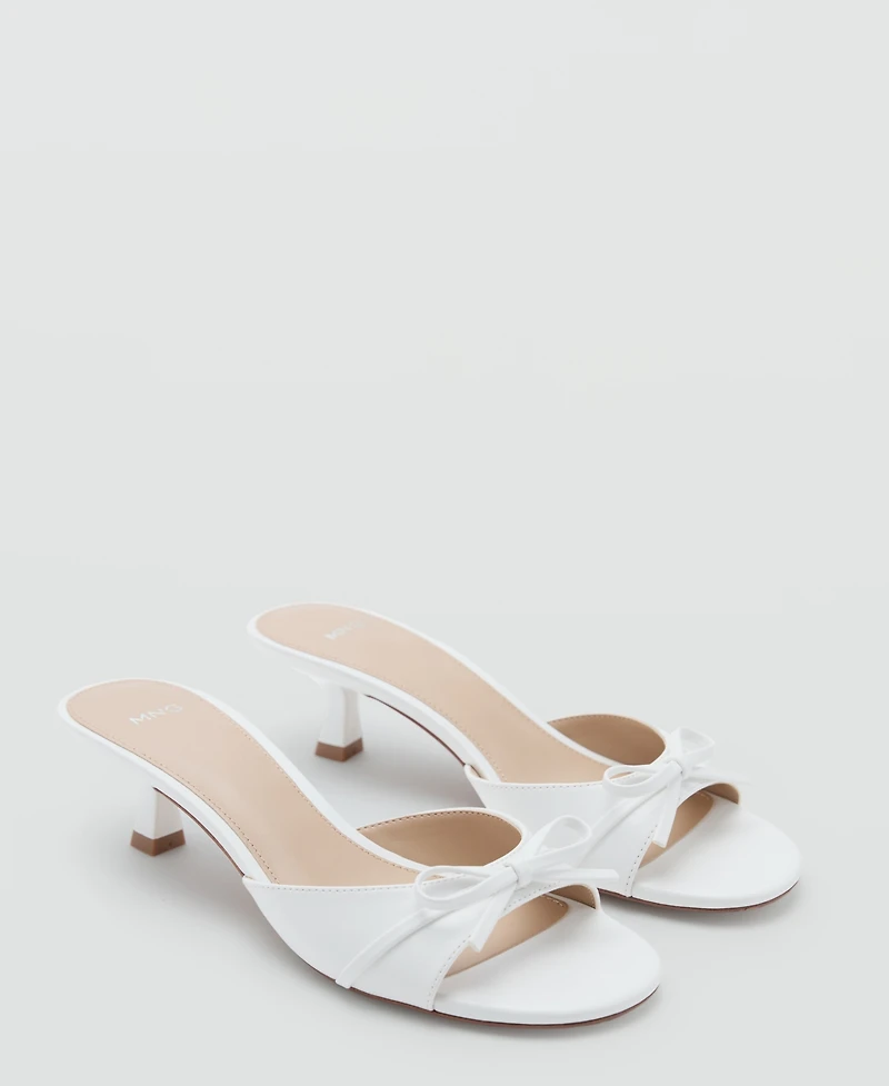Mango Women's Bow Heel Sandals