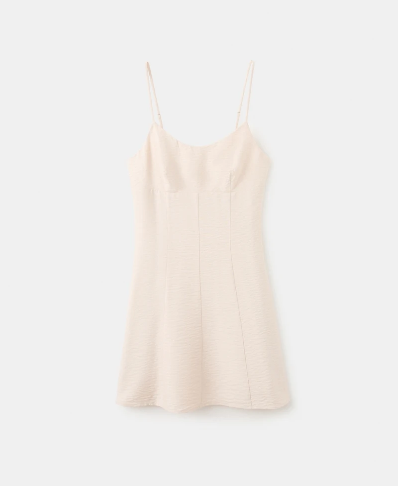 Mango Women's A-Line Crinkle Effect Dress