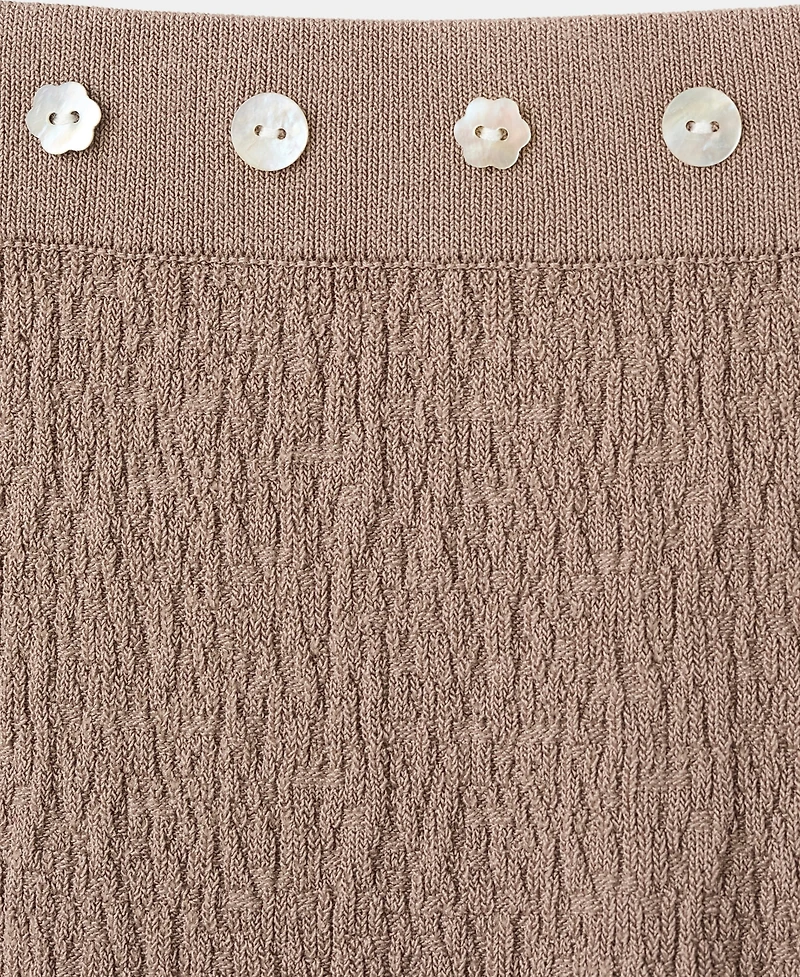 Mango Women's Buttons And Side Slit Skirt