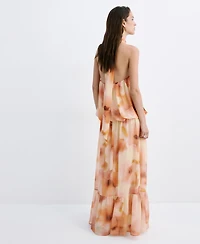 Mango Women's Halter-Neck Printed Dress