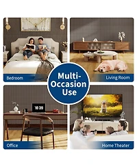 gaomon 3D Fluted Wood Slat Acoustic Soundproof Wall Panels for Noise Reduction