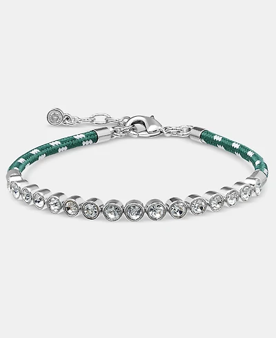On 34th Crystal Cord Flex Tennis Bracelet, Macy's Exclusive