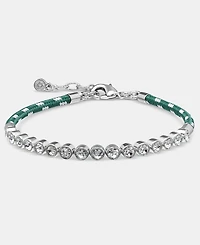 On 34th Crystal Cord Flex Tennis Bracelet, Macy's Exclusive