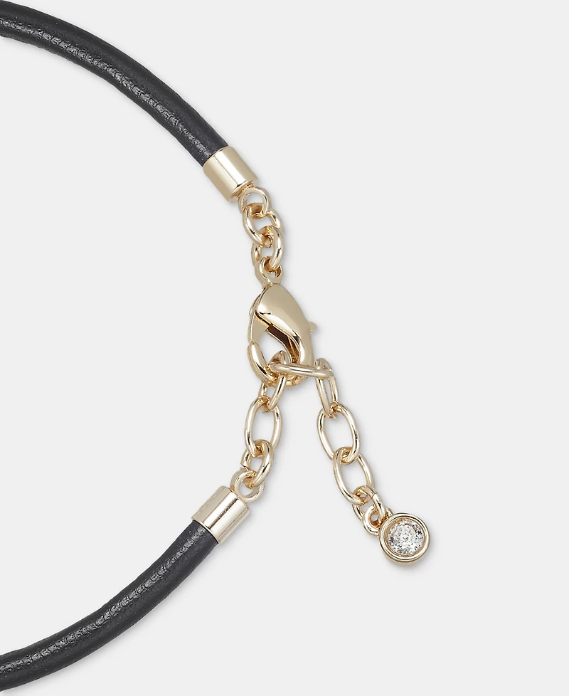 On 34th Crystal Cord Flex Bracelet