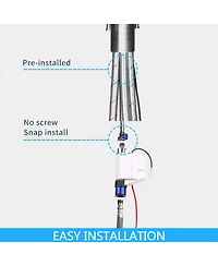 Phying Touch Kitchen Faucet with Pull Down Sprayer