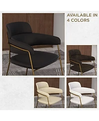 LeisureMod Axis Dining Chair, Velvet Upholstery with Stainless Steel Legs, Accent Side Chair for Modern Home, Kitchen and