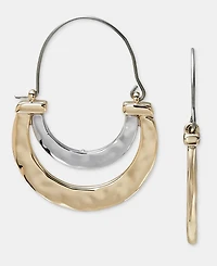 Style & Co Double-Row Half Hoop Earrings, Macy's Exclusive