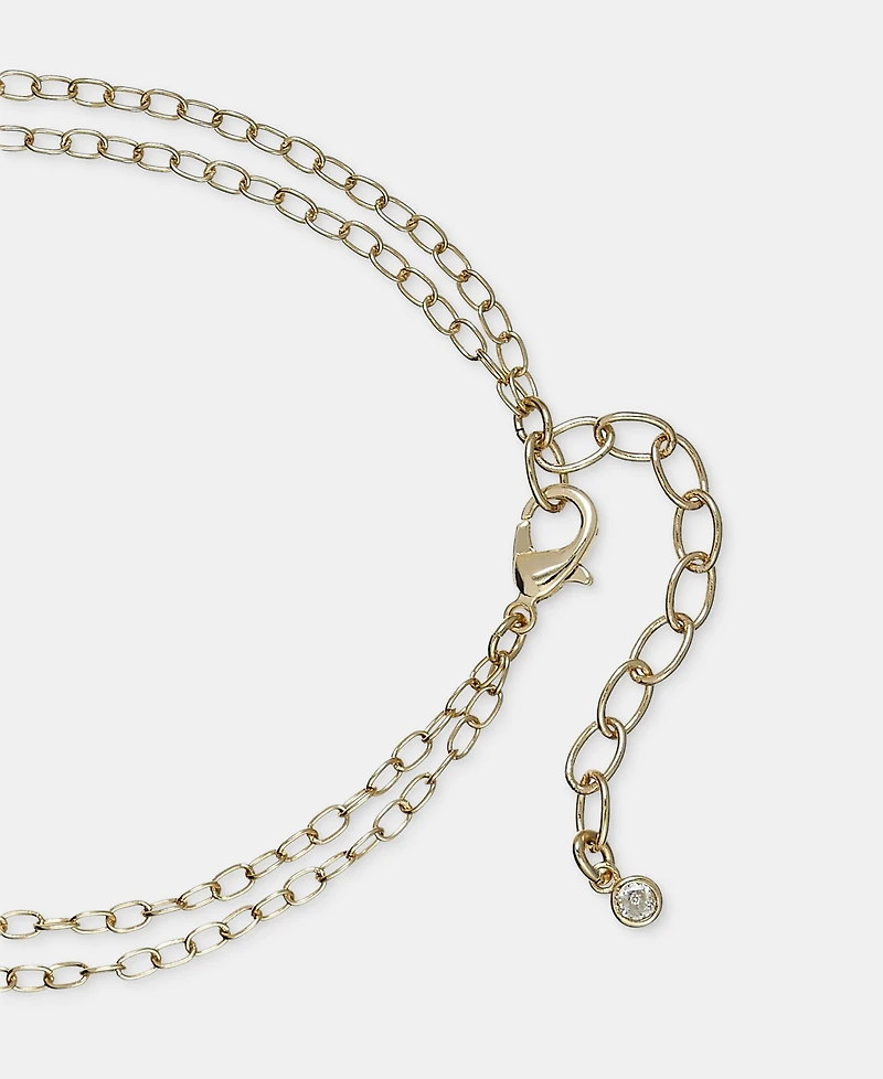 Style & Co Glass Crystal Long Double Drop Pendant Necklace, Macy's Exclusive