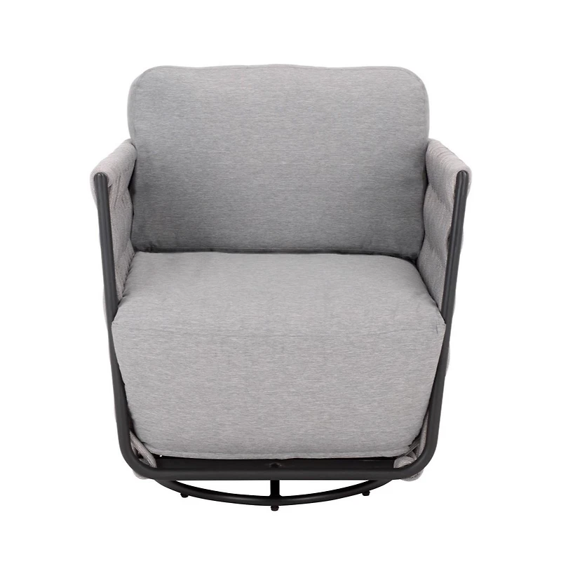 Augusta Home Nicole Rope Patio Swivel Chair