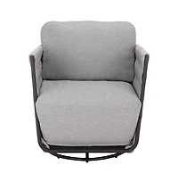 Augusta Home Nicole Rope Patio Swivel Chair