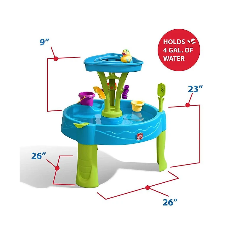Gnuadz Summer Showers Splash Tower Water Table Kids Outdoor Play