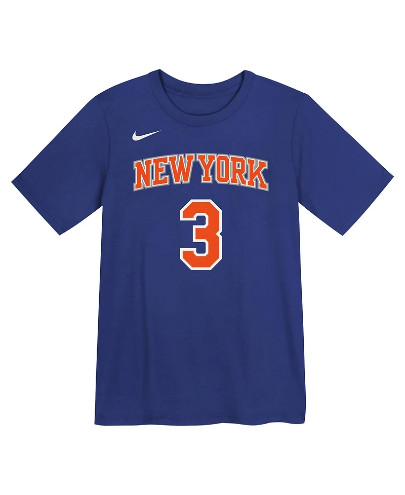 Nike Preschool Josh Hart Blue New York Knicks Icon Name Number T-Shirt