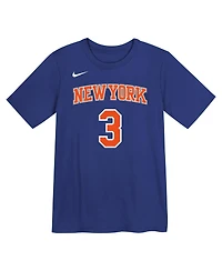 Nike Preschool Josh Hart Blue New York Knicks Icon Name Number T-Shirt