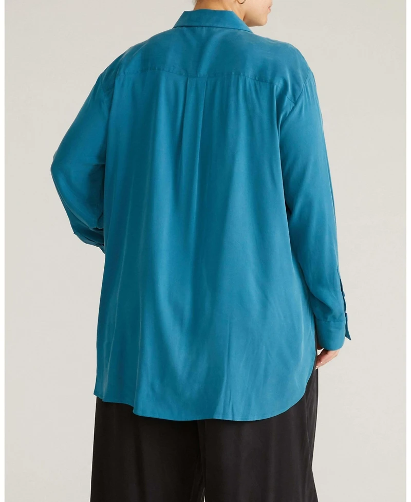 Universal Standard Plus Cooling Stretch Cupro Artist Shirt