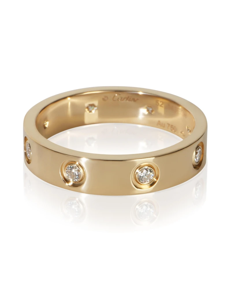 Pre-Owned Cartier Yellow Gold Diamond Small Model Love Ring