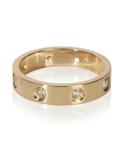 Pre-Owned Cartier Yellow Gold Diamond Small Model Love Ring