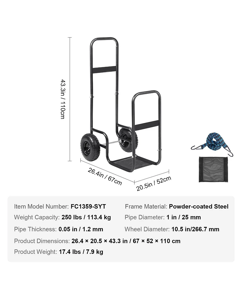 Cozito Firewood Log Cart