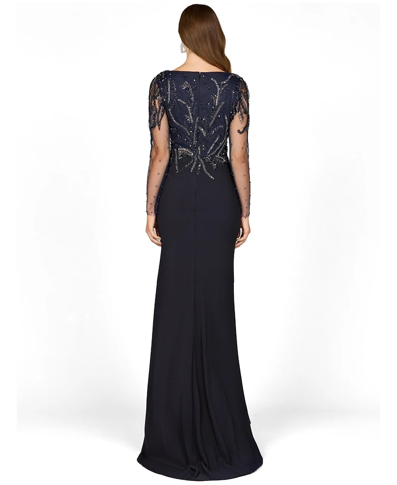 Lara Women's Long Sleeve Knit Gown