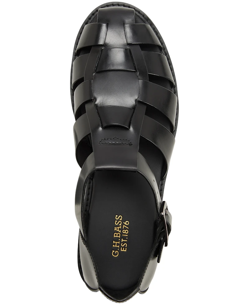 Gh Bass Men's Classic Leather Fisherman Buckle Sandals