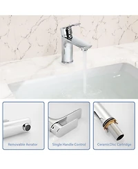 Phying Chrome Single Handle Lavatory Basin Sink Faucet